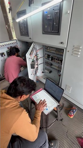 Panel to DG synchronised programming #constructionsite #electrical #programming #shortsviral #trend