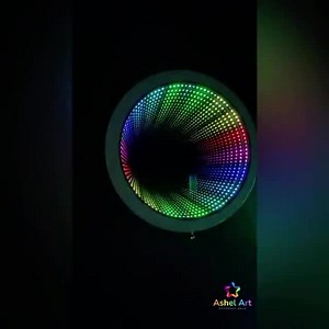 İnfinity Mirror Wall Decor, İnfinity Effect, LED Light Wall Decor, Wooden Wall Decor, Neon Mirror, RGB Led Light Decor, Music Sync - Etsy