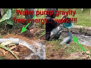 How to make a gravity water pump, free energy, free without electricity.