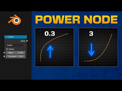 Use POWER NODE to Get Exponential Results in Blender - Speed, Contrast, Scale