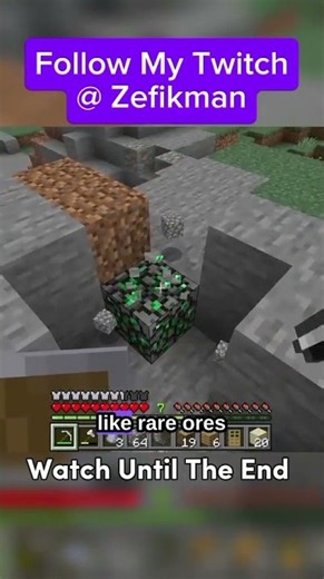 How To Strip Mine More Efficiently In Minecraft #clip #minecraft #clipfarm