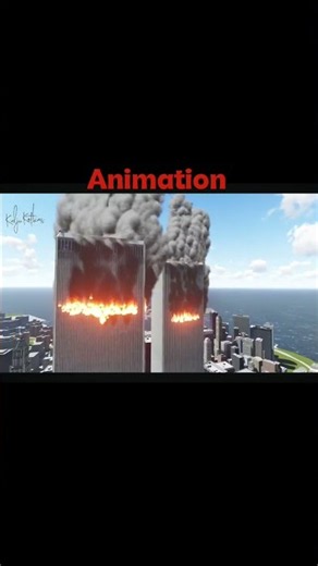 Animation vs Real Life United Airlines Flight 175 | 9/11 | 25 Years Ago |