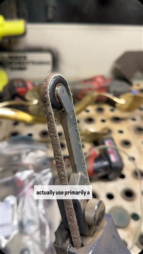 17K views · 45 reactions | Have you ever heard of a dyna file? When Doing small detail work these things are nearly irreplaceable! On this brass sculpture the @pferd_na non woven belts are making all the difference with that rounded wheel on the tool arm. If you’ve got a good compressor look into getting a @dynabrade_inc ! I got this one on eBay. #make #maker #metalshop #fabricator #art | Make Everything | Facebook