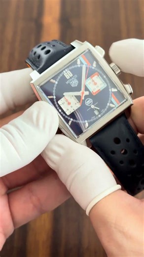 Tag Heuer Monaco Chronograph Gulf Special Edition Automatic 39mm Iconic Wrist Watch #tagheued