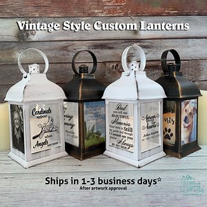 Vintage-style Memorial Lantern | LED Candle Lantern for Sympathy, Pet Memorial, or Celebration of Life | Wedding & Father’s Day Gift - Etsy