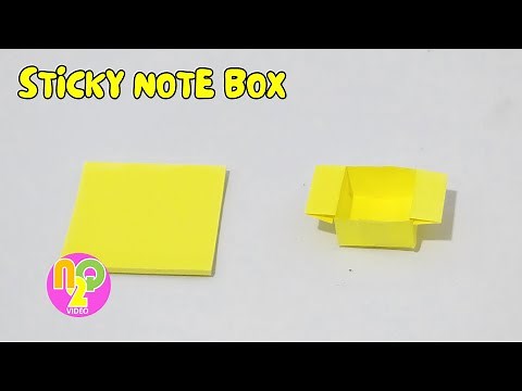 Sticky Note Origami Box Mini | How to Make a Mini Box from Paper