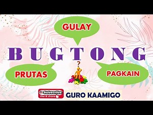 Bugtong: Gulay, Prutas at Pagkain