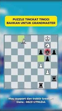 Puzzle ini langkahnya sangat tidak tertebak #shorts #catur #belajarcatur