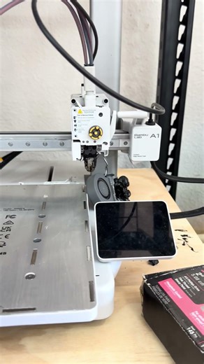 It’s never a fun day when you get a clog on your 3-D printer #3dprinting ￼