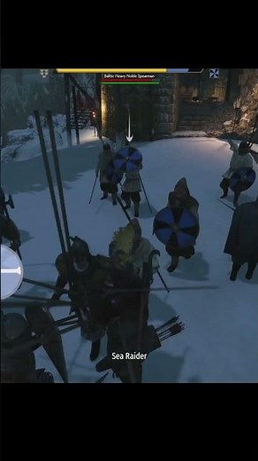 Bannerlord Short ⚔ Fighting in Bandit Base | Mount & Blade II Epic Battle #gameplay #gaming #battle