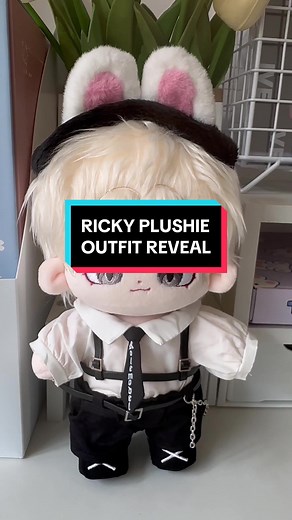 Replying to @Aidol House What do you think about his outfit?👀🖤 #rickyplushie #rickyzb1 #kpopplushie #kpopfanmade #20cmdoll