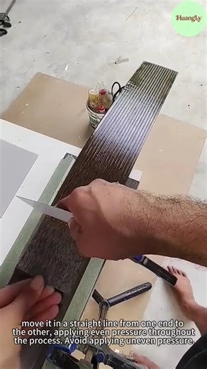 Paint scraping and coloring operation #wood