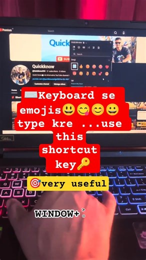 keyboard se emoji type kre #ytshorts #shorts #keyboardshortcut#windows11 #tipsandtricks