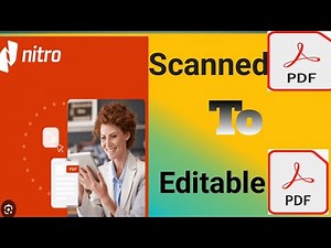 How to change scanned pdf to editable pdf