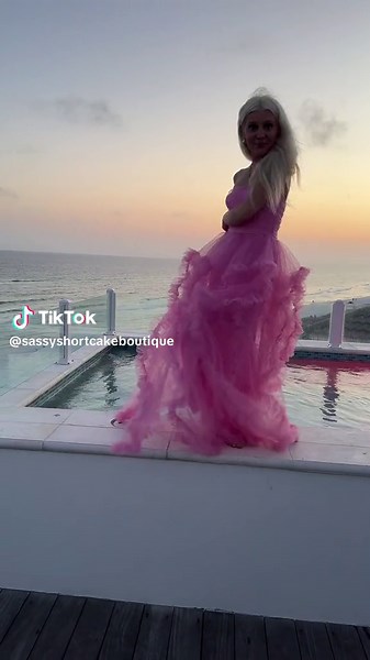Unexpected Pool Encounter in Canary Yellow Dress TikTok Video