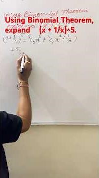 Using Binomial Theorem, expand (x + 1/x)^5.