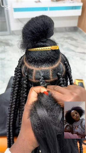 Medium box braid tutorial #braids #hairstyles #boxbraids #hairchannel #2kviews