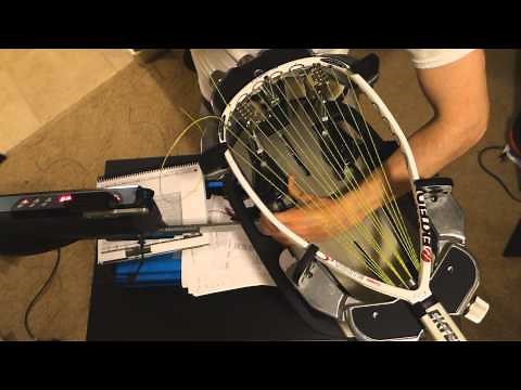 Stringing an Ektelon O3 White Racquetball Racquet