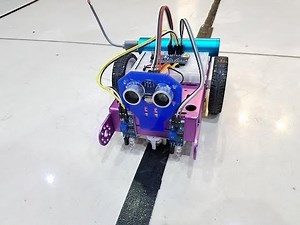 Line Follower And Obstacle Avoiding Robot using Arduino, IR Sensor and Ultrasonic Sensor