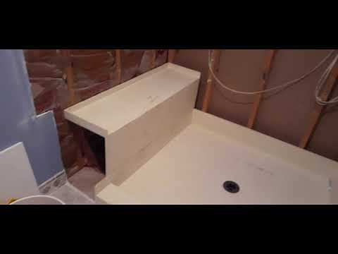 Garden tub and tile removal and installing a TILE REDI base and bench