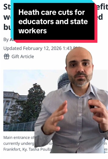 Teachers, school bus drivers and state troopers could see huge health care cuts under the House budget proposal in Kentucky. #kyga26