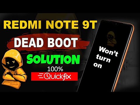 REDMI NOTE 9T DEAD BOOT ISSUE QUICK FIX | NO POWER NO CHARGING SOLUTION.