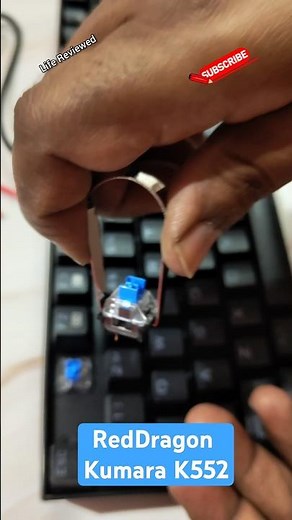 Changing Keycaps & Blue Switches of Red Dragon Kumara K552 Mechanical Keyboard #shorts #trending