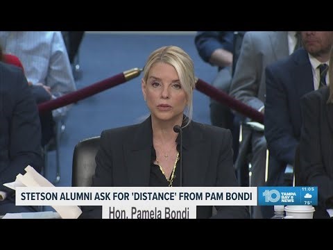 Stetson Law alumni ask school to strip Pam Bondi of alumni awards, partially due to Epstein Files co