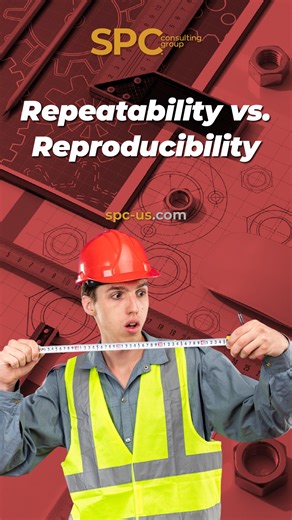 SPC Consulting Group on Instagram: "𝗜𝘀 𝘃𝗮𝗿𝗶𝗮𝘁𝗶𝗼𝗻 𝗰𝗼𝗺𝗶𝗻𝗴 𝗳𝗿𝗼𝗺 𝘁𝗵𝗲 𝗴𝗮𝗴𝗲 𝗼𝗿 𝘁𝗵𝗲 𝗽𝗲𝗼𝗽𝗹𝗲 𝘂𝘀𝗶𝗻𝗴 𝗶𝘁? ⚙️ Understanding repeatability vs reproducibility is key in MSA. Watch the explanation 👇 Discover everything we offer: ➡️ Link in bio Contact us: 📨 Mail: info@spc-us.com 📞 Phone: (313) 654 9545 #Repeatability #Reproducibility #GageRR #MSA #Quality #videolearning #spcgroup"