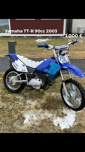 🏍️ Yamaha TT-R 90cc crossimopo tonnilla! 💙 Vuosimalli 2003