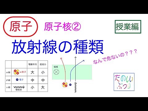 【原子核の構成】高校物理 原子 原子核② 放射線の種類 授業