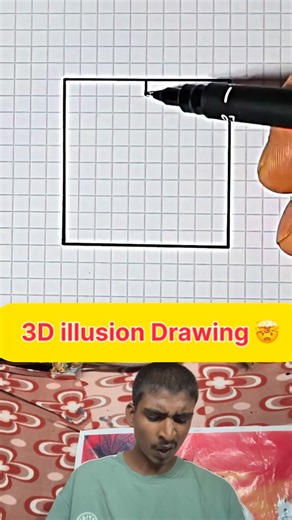 8 comments | 3D illusion Drawing easy Trick 勞 . . #viralreels #reels #fblifestyle #3ddrawing #3dillusion | Sumit thakur reactions | Facebook