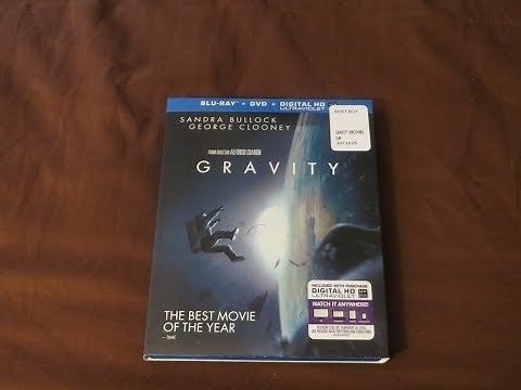Gravity Blu-Ray/DVD Combo Review/Unboxing (HD)