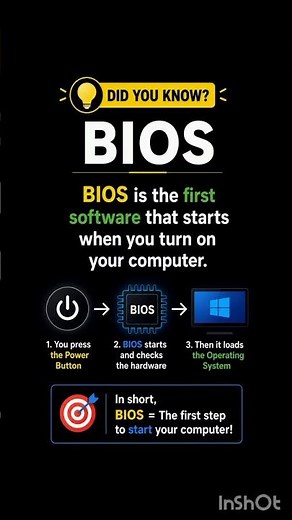 What is BIOS? 🤔 | Computer Basics in 15 Seconds