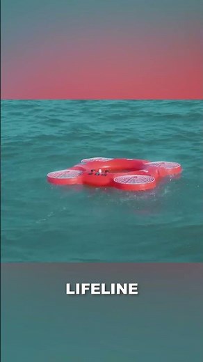Flying Lifebuoy Drone: The Future of Water Rescue! #test #water #technology