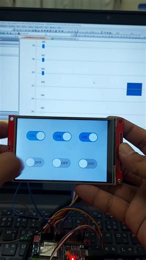 fx3u-14mt esp32 TFT lcd #plc #iot #esp32