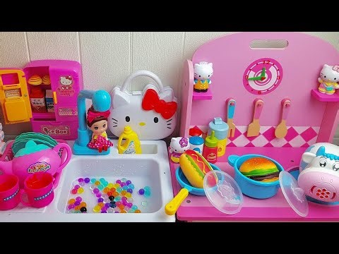 12:44 Minutes Satisfying With Unboxing Hello Kitty Kitchen Set | Cutee Tiny Mini ASMR kitchen set