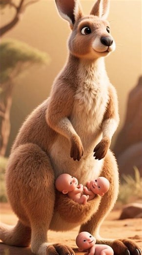 Why do kangaroos have pouches 🦘