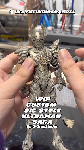 8K views · 187 reactions | WIP SIC Style Ultraman Saga #ultraman #ultramansaga #SIC #figurines #custom | Wayne Industry | Facebook