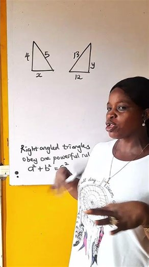 Can you spot the Pythagoras trick? 🔺These numbers always form a right-angled triangle!Try it out