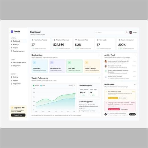 Sujon Hossain • UI UX Designer on Instagram: "Sales Management Dashboard - I’m available for a new design project. - Let's collaborate to help each other grow! Please don't hesitate to contact me if you'd like to connect for business opportunities or promotions. - Let's chat 👋 - contact.sujon.co@gmail.com WhatsApp: +8801701253995 - #oripio #productdesign #moderndashboard #webapp #saasux #saasui #dashboarddesign #performancedashboard #customerinsights #campaignanalytics #salespipeline #conversio