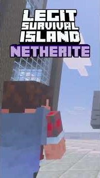 Elytra Extras on Legit Survival Island NETHERITE Edition #legitsurvivalminecraft #minecraftbuilding