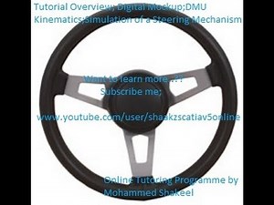 Catia V5 Tutorials|Simple Steering Simulation Part 2|Digital Mockup|DMU Kinematics