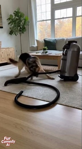 ⚡🐕 Dog vs Vacuum Cleaner — The Ultimate Battle! 😂