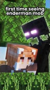 an enderman attacked me and I don't know why 💀 #Minecraft #beginner #enderman #vtuber #fyp