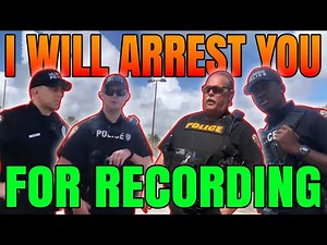We Call that "RECON" Felony to record police First Amendment FAIL! 1a!