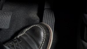 Download Accelerate and Brake. Foot pressing foot pedal of a car to drive ahead. Accelerator and brake pedal in a car. Driver driving the car by pushing accelerator pedals of the car. inside vehicle automobile for free