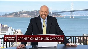 5.5K views · 55 reactions | .@JimCramer gives his take on the SEC's fraud charges against Tesla CEO @ElonMusk. $TSLA | CNBC Fast Money | Facebook