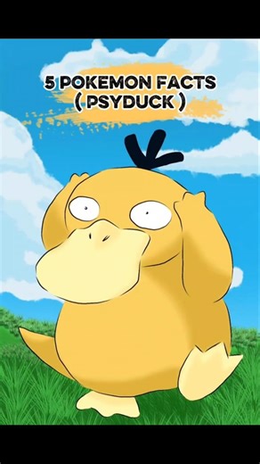 5 pokemon facts ( Psyduck )