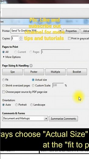 Setting-up "PDF" file before printing for accuracy.